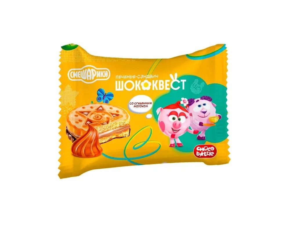 Донко: Шококвест со сгущенным молоком печенье-сэндвич 43гр/75шт
